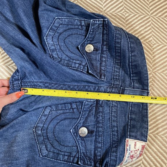 True Religion Jeans Women's Size 26 Medium Wash Joey Low Rise Flared Denim y2k - Picture 9 of 12